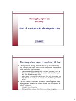 Bài giảng 2. Kinh tế vĩ mô và các vấn đề phát triển