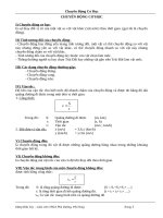 Bài tập nâng cao chuyển động cơ học