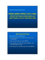 Bài giảng 22. Đồng bằng sông Cửu Long: Liên kết để tăng cường năng lực cạnh tranh và phát triển bền vững