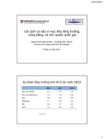 Bài giảng 24.Cải cách cơ cấu vì mục tiêu tăng trưởng,