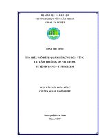 TÌM HIỂU MÔ HÌNH QUẢN LÝ RỪNG BỀN VỮNG TẠI LÂM TRƯỜNG SƠ PAI THUỘC HUYỆN K’BANG – TỈNH GIALAI