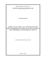 Nghiên cứu đặc tính cắt của mảnh dao thay thế nhiều cạnh hợp kim cứng chế tạo tại Việt Nam khi gia công thép không gỉ SUS304 trên máy tiện CNC (LA tiến sĩ)