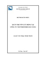 Quản trị vốn tại Công