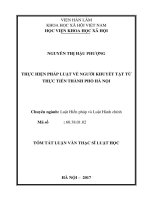 Thực hiện pháp luật về người khuyết tật từ thực tiễn thành phố hà nội (tt)