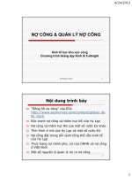 Bài giảng 25. Nợ công và quản lý nợ công