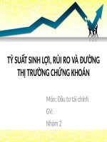 Rủi ro và tỷ suất sinh lợi