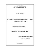 Quyền của người được thi hành án dân sự ở Việt Nam hiện nay (LV thạc sĩ)