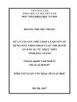 Xử lý tài sản thế chấp là quyền sử dụng đất theo pháp luật thi hành án dân sự từ thực tiễn tỉnh Bắc Giang (tt)