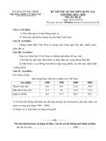 de thi thu thpt quoc gia mon dia lan 1 nam 2016 truong thpt ly thai to bac ninh