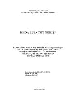ĐÁNH GIÁ DIỂN BIẾN MẬT ĐỘ RẦY NÂU Nilaparvata lugens Stål VÀ THIÊN ĐỊCH TRÊN ĐỒNG RUỘNG, TRẮC NGHIỆM MỘT SỐ GIỐNG LÚA THANH LỌC TRONG VỤ HÈ THU 2007 TẠI HUYỆN BẾNCẦU TỈNH TÂY NINH