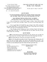 Quyết định ban hành Quy chế làm việc của Ban Chỉ đạo Trung ương cuộc vận động “Người Việt Nam ưu tiên dùng hàng Việt Nam”