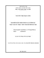 Tội hiếp dâm theo pháp luật hình sự Việt Nam từ thực tiến thành phố Hà Nội (LV thạc sĩ)