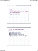 Bài giảng 10. Phân tích lợi ích và chi phí kinh tế trong các thị trường bị biến dạng