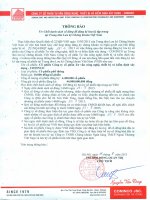 TB 2015 chot danh sach co dong