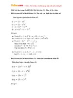 giai bai tap trang 60 61 sgk giai tich lop 12 ham so luy thua