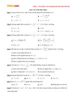 45 cau hoi trac nghiem co dap an mon toan lop 12 tinh don dieu cua ham so