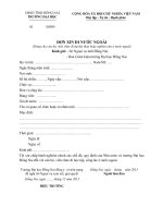 Mau Don xin di nuoc ngoai vi hoi nghi