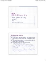 Bài giảng 6: Phân tích độ nhạy và rủi ro