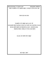 nghiên cứu hiệu quả gây tê đám rối thần kinh cánh tay liên tục đường nách bằng hỗn hợp levobupivacain  sufentanil trong phẫu thuật và giảm đau sau mổ vùng chi trên