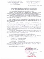 TỜ TRÌNH CỦA HĐQT ĐƯA CP CÔNG TY LÊN SÀN UPCOM