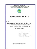 QUY HOẠCH SỬ DỤNG ĐẤT CHI TIẾT ĐẾN NĂM 2010 VÀ ĐỊNH HƯỚNG SỬ DỤNG ĐẤT ĐẾN NĂM 2020 XÃ LONG THỚI  HUYỆN NHÀ BÈ TP.HỒ CHÍ MINH