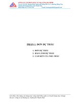 Hồ sơ dự thầu công trình xây dựng (Nhà)