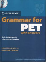 Grammar for PET Cambridge