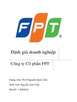 thực hành tổng hợp định giá doanh nghiệp công ty cổ phần fpt