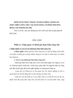 PHÂN TÍCH THỰC TRẠNG về HOẠT ĐỘNG ĐÁNH GIÁ THỰC HIỆN CÔNG VIỆC tại NGÂN HÀNG cổ PHẦN PHƯƠNG ĐÔNG CHI NHÁNH hà nội