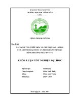 Xác định tỷ lệ tiêu hóa và giá trị năng lượng của một số loại thức ăn phổ biến nuôi trâu bằng phương pháp in vivo. (Khóa luận tốt nghiệp)