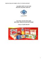 thực hành tổng hợp định giá doanh nghiệp công ty cổ phần kinh đô