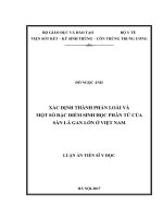 XÁC ĐỊNH THÀNH PHẦN LOÀI VÀ MỘT SỐ ĐẶC ĐIỂM SINH HỌC PHÂN TỬ CỦA SÁN LÁ GAN LỚN Ở VIỆT NAM