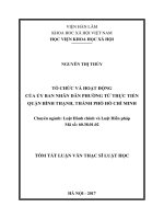 Tổ chức và hoạt động của Ủy ban nhân dân phường từ thực tiễn Quận Bình Thạnh, Thành phố Hồ Chí Minh (tt)