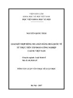 GIAO KẾT HỢP ĐỒNG MUA BÁN HÀNG HOÁ QUỐC TẾ TỪ THỰC TIỄN TÂP ĐOÀN CÔNG NGHIỆP CAO SU VIỆT NAM (tt)