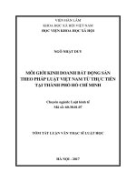 Môi giới kinh doanh bất động sản theo pháp luật việt nam từ thực tiễn tại thành phố hồ chí minh 9tt) 