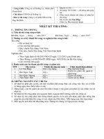 Mẫu nhật ký thi công