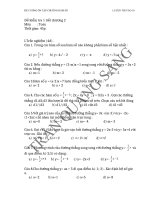 Đề kiểm tra 1 tiết chương 2 toán 9