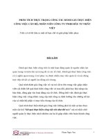 Phân tích thực trạng công tác đánh giá thực hiện công việc cán bộ, nhân viên công ty TNHH đầu tư nhất việt 