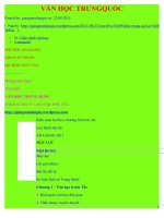 GIÁO TRÌNH VĂN HỌC TRUNG QUỐC