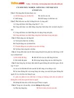 Cau hoi trac nghiem kiem tra 1 tiet hoc ki 2 mon vat ly lop 8