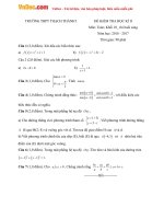 bo de thi hk2 mon toan lop 10 truong thpt thach thanh 1 thanh hoa nam hoc 2016 2017