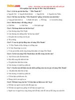 trac nghiem ngu van lop 10 bai doc tieu thanh ki