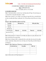 cau hoi trac nghiem va bai tap dia ly 11 bai 8 lien bang nga tiet 1