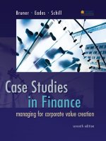 Case studies in finance 7th edition by bruner and schill