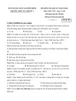 de thi hoc ki 1 mon ngu van lop 11 nam 2015 2016 truong thpt tuy phuoc 3