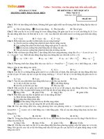 de thi giua ki 1 mon vat ly lop 12 truong thpt phan ngoc hien nam 2015 2016