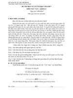 de thi hk2 mon ngu van lop 11 truong thpt tran hung dao tphcm nam 2016 2017