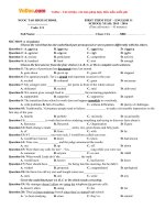 de thi hoc ky 1 mon tieng anh lop 11 truong thpt ngoc tao ha noi nam hoc 2015 2016