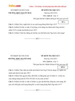 de thi hk1 mon lich su lop 11 truong thpt nguyen hue quang nam 2014 2015