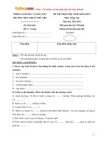 de thi chon hoc sinh gioi mon tieng anh lop 9 truong thcs thi xa phu tho nam hoc 2012 2013